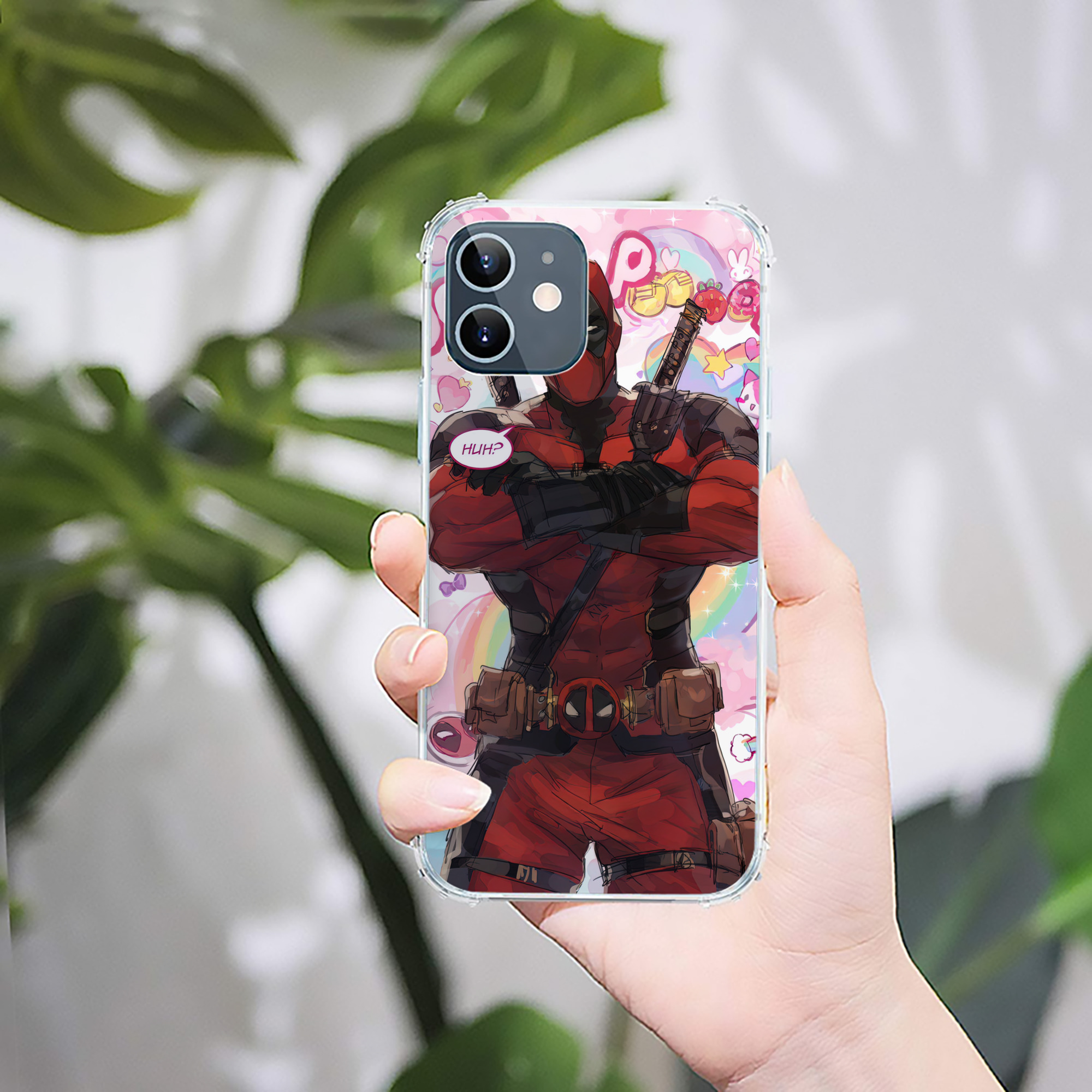 （画像用） Deadpool デッドプール 【iPhone 12シリーズ対応】透明スマホケース（クリアソフトケース）